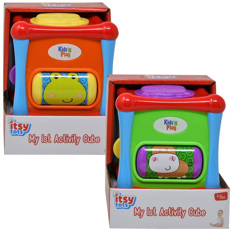 Itsy Tots My 1st Activity Cube in open color box - sctoyswholesale