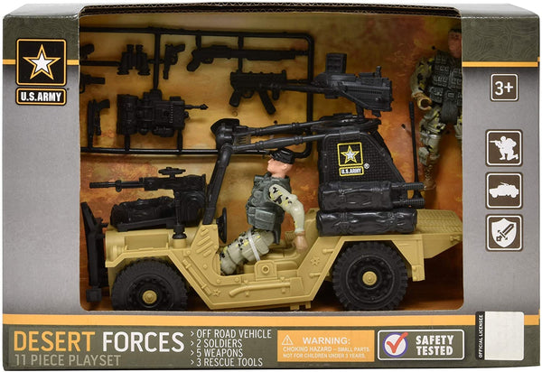 US Army Desert Forces 11 Piece Set - sctoyswholesale