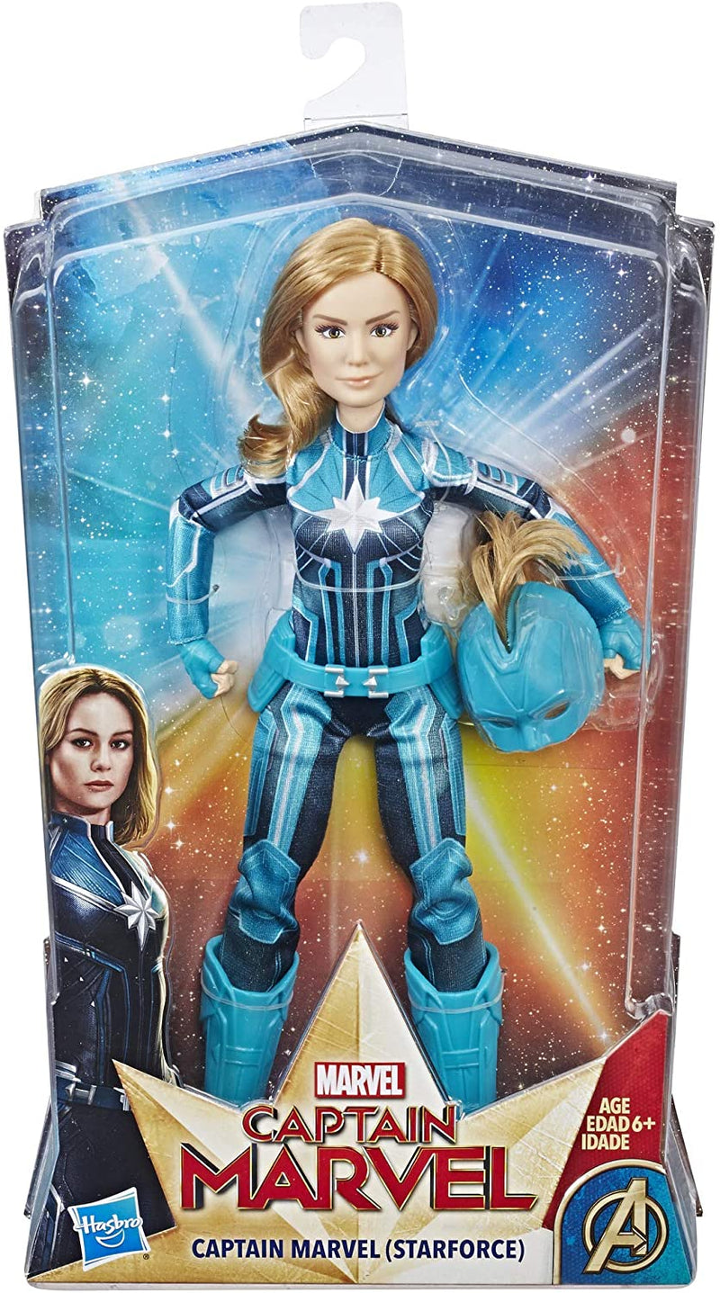 Marvel Captain Marvel Starforce Super Hero Doll with Helmet Accessory