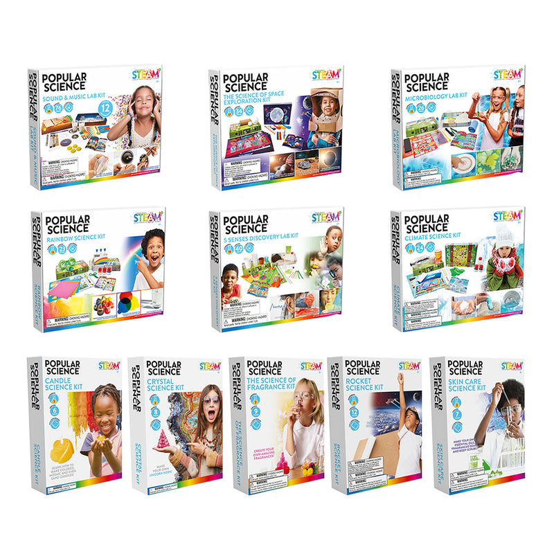 POPULAR SCIENCE Rainbow Science Kit | STEM Science Toys and Gifts for Educational and Fun