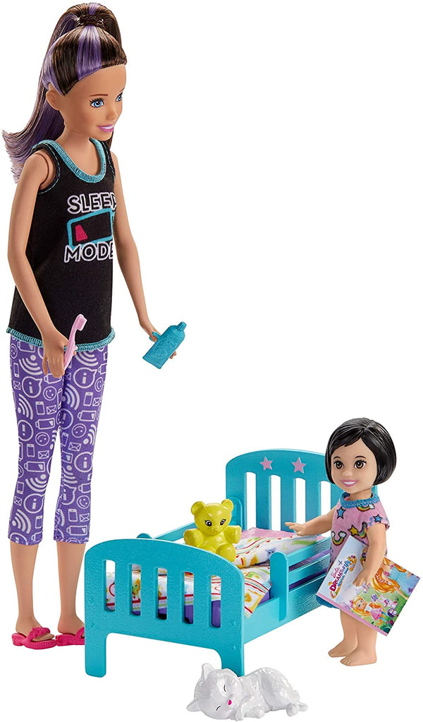 Barbie Skipper Babysitters Inc. Bedtime Playset with Babysitting Skipper Doll - sctoyswholesale