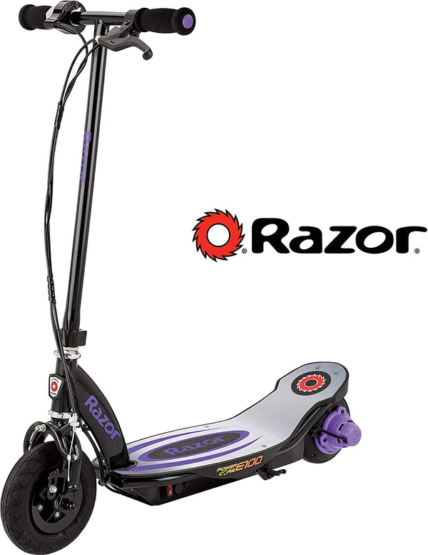 Razor Power Core E100 Electric Scooter - Aluminum Deck - Purple - sctoyswholesale