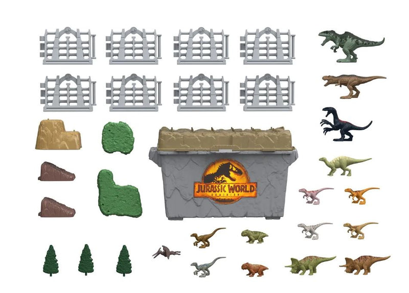Jurassic World Minis Mega On-The-Go Dinosaur Danger Set