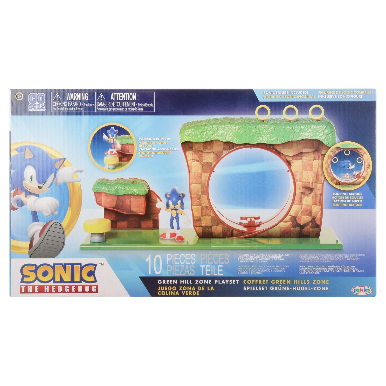 Sonic the Hedgehog - Green Hill Zone Playset – StockCalifornia