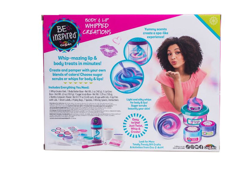 Cra-Z-Art Be Inspired Unisex Body & Lip Whipped Spa Creations, Ages 8 and up, Easter Gift for Kids