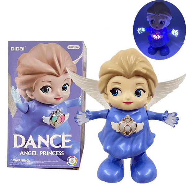 Disney Frozen Elsa Dance Robot Rotating Singing Musical Toy Fairy Princess Dolls Toys Colorful - sctoyswholesale