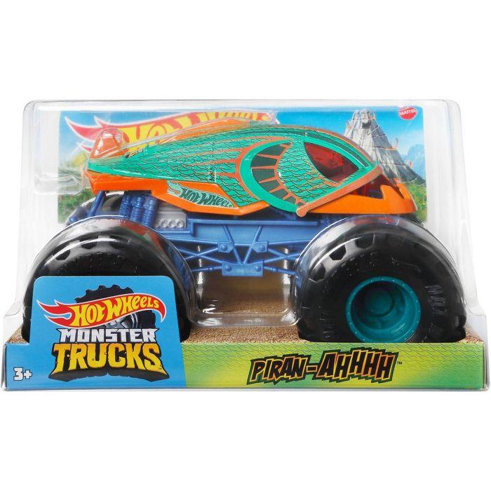 Hot Wheels Monster Trucks 1:24 Scale Assortment for Kids Age 3 4 5 6 7 8  Years Old Great Gift Toy Trucks Large Scales