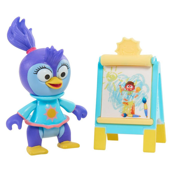 Disney Junior Muppet Babies 2.75” Poseable Summer Penguin & Easel - sctoyswholesale