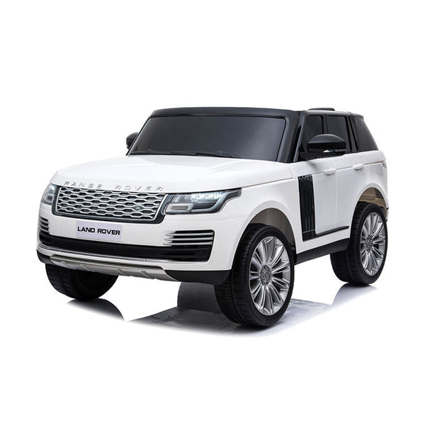 Ride on Car for Kids 12V Power Battery Electric Vehicles Licensed Range Rover Ride On Truck w/ Parent Remote Control, MP3 Player, Rocking, Pull Rod  (White) - sctoyswholesale