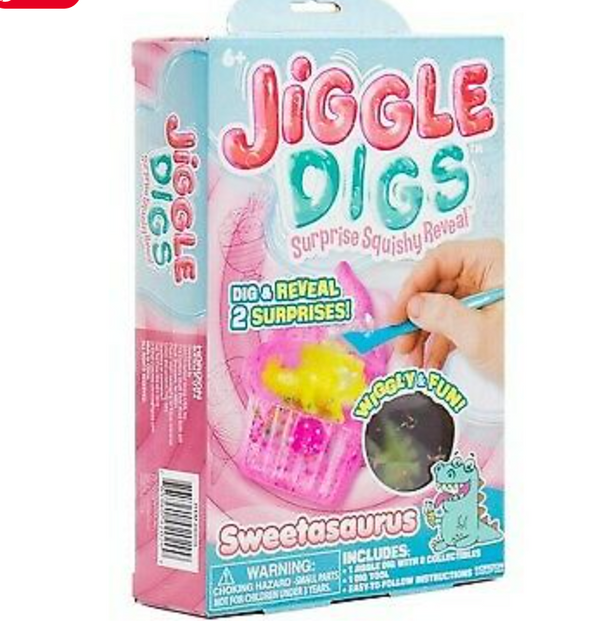 Jiggle Digs Surprise Squishy Reveal Jelly swetasaurus - sctoyswholesale