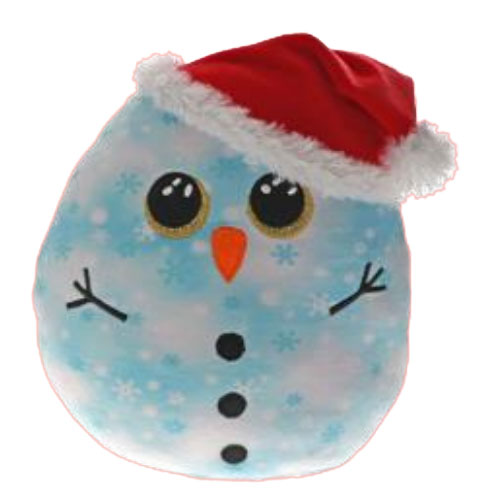 Plush Toy TY Squish-A-Boos (Squishies) Plush  FLECK the Snowman - sctoyswholesale