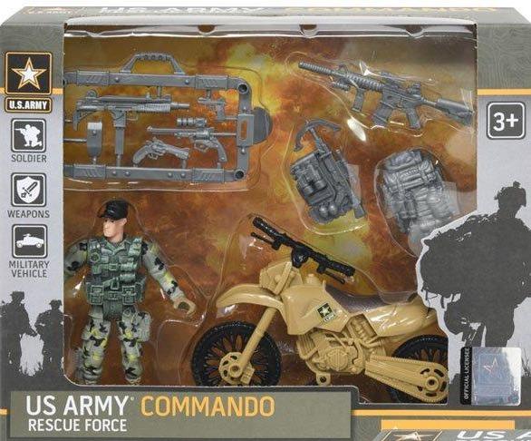 US Army Commando Rescue Force Play Set (Assort.) - sctoyswholesale
