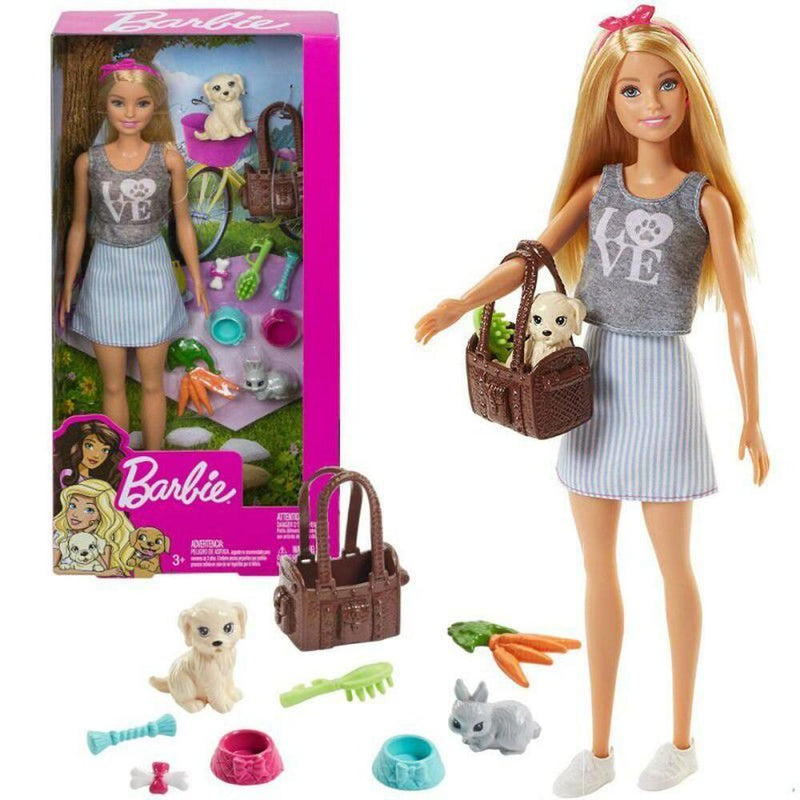 Uartig Diktat karakterisere Barbie Animal Lovers Playset Puppy and Bunny Doll – StockCalifornia