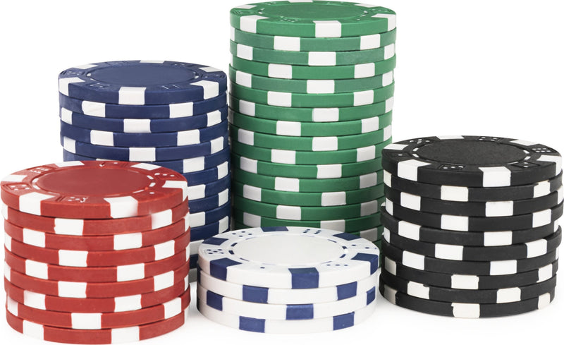 Cardinal Professional Poker Chips 100 Poker Chips & Dealer Chip in Tin Case