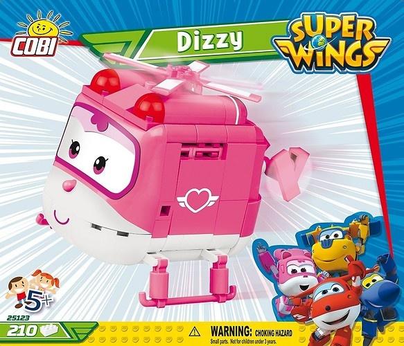 Cobi Super Wings building kit Dizzy pink/white 210-piece (25123) - sctoyswholesale