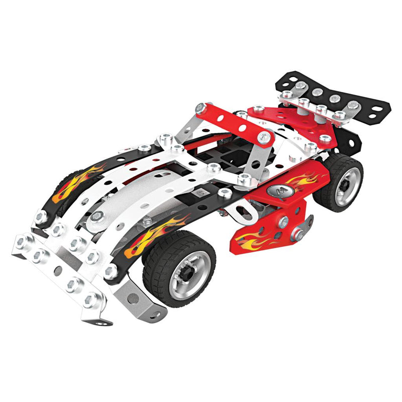 Meccano, 10-in-1 Racing Vehicles STEM Model Building Kit with 225 Parts and Real Tools, Kids Toys for Ages 8 and up - sctoyswholesale