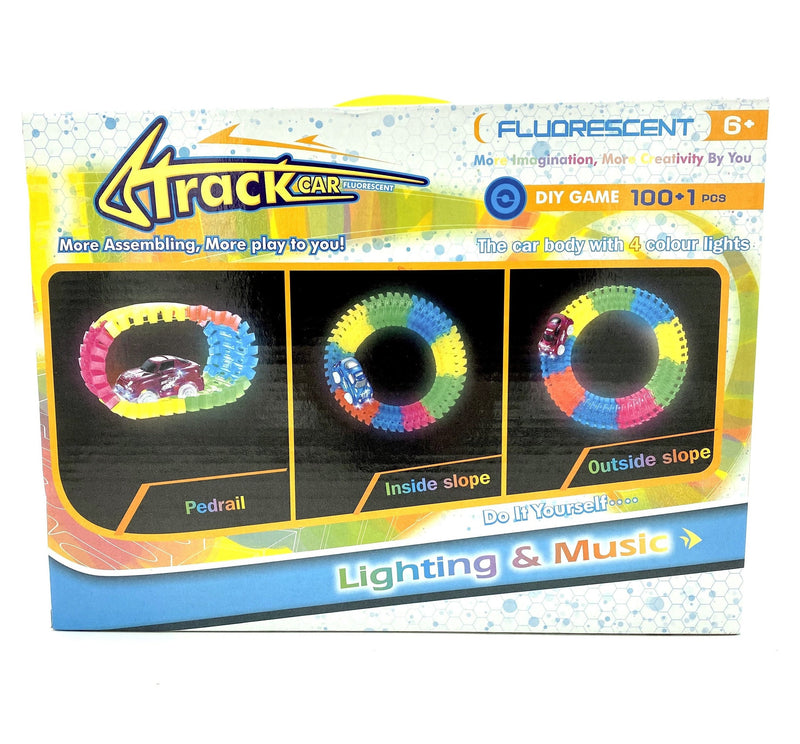 Track Car Fluorescent - sctoyswholesale