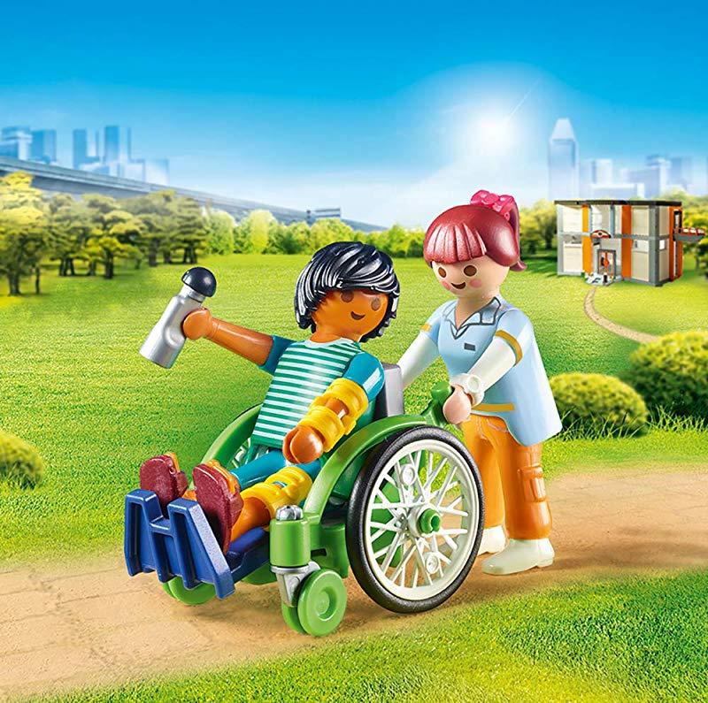 Playmobil - Hospital: Patient in Wheelchair - sctoyswholesale