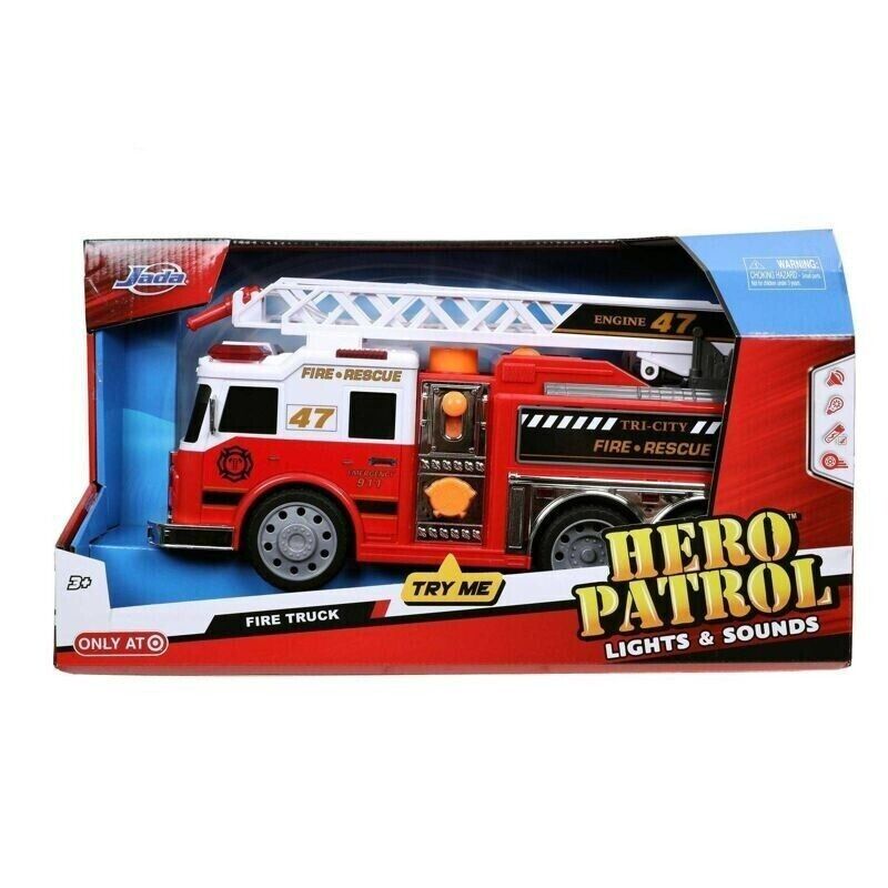 Fire Truck, Jada Exclusive Hero Patrol Lights & Sound