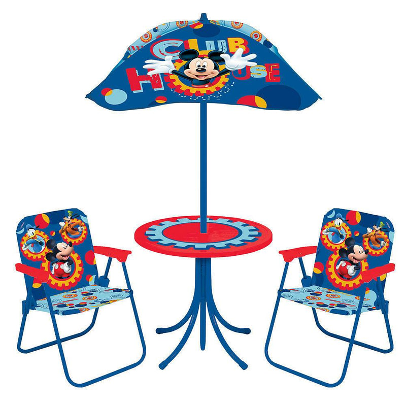Mickey Mouse Clubhouse Patio Furniture - Table / 2 Folding Chairs / Umbrella - sctoyswholesale
