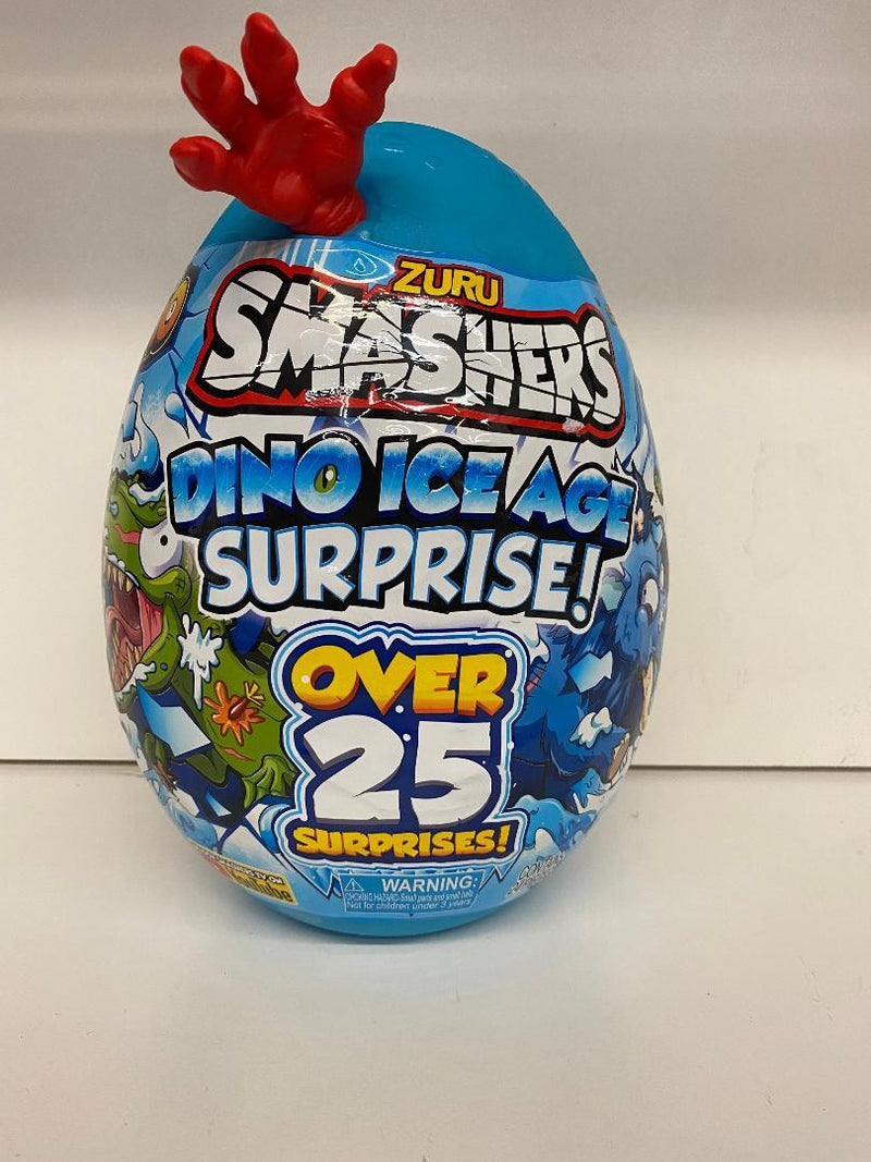 Smashers Dino Ice Age Over 25 Surprise Egg by ZURU (Red) - sctoyswholesale